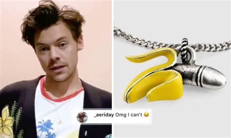 gucci penis banana|Did you spot the risque accessory Harry Styles wore to the .